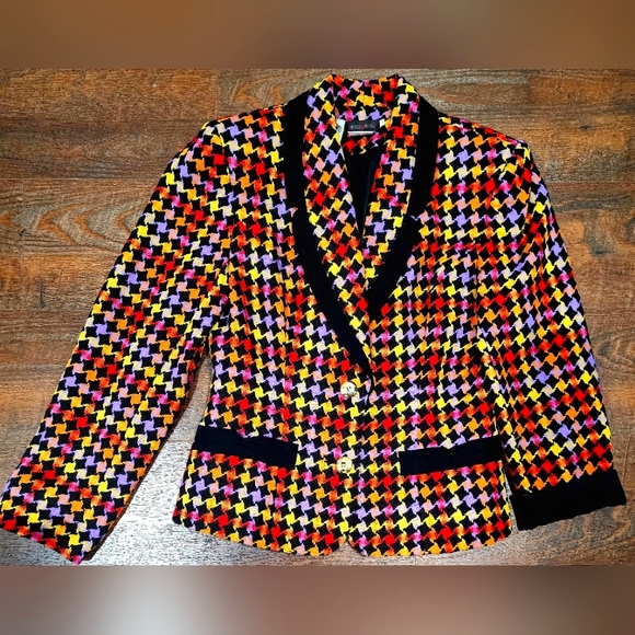 Simon Chang Houndstooth Blazer - Picture 1 of 2